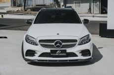 画像2: BENZ メルセデス・ベンツ C-Class W205 C205 S205 後期車専用 フロント リップスポイラー 本物Drycarbon ドライカーボン (2)