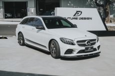 画像6: BENZ メルセデス・ベンツ C-Class W205 C205 S205 後期車専用 フロント リップスポイラー 本物Drycarbon ドライカーボン (6)