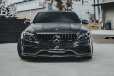 画像11: BENZ ベンツ W205 セダン C205 クーペ C63フロントバンパー用 アンダー リップスポイラー 本物Drycarbon ドライカーボン (11)