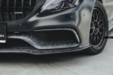 画像13: BENZ ベンツ W205 セダン C205 クーペ C63フロントバンパー用 アンダー リップスポイラー 本物Drycarbon ドライカーボン (13)