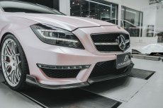 画像5: BENZ メルセデス・ベンツ CLS W218 CLS63 フロントバンパー用リップスポイラー 本物Dry Carbon ドライカーボン (5)