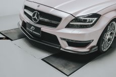 画像1: BENZ メルセデス・ベンツ CLS W218 CLS63 フロントバンパー用リップスポイラー 本物Dry Carbon ドライカーボン (1)