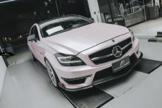 画像4: BENZ メルセデス・ベンツ CLS W218 CLS63 フロントバンパー用リップスポイラー 本物Dry Carbon ドライカーボン (4)