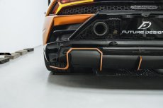 画像2: Lamborghini ランボルギーニ Huracan ウラカン EVO ディフューザー用 ビックフィン 本物DryCarbon ドライカーボン (2)