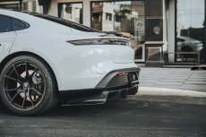 画像11: Porsche ポルシェ Taycan タイカン リア ディフューザー 本物Drycarbon ドライカーボン (11)