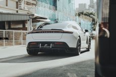 画像13: Porsche ポルシェ Taycan タイカン リア ディフューザー 本物Drycarbon ドライカーボン (13)