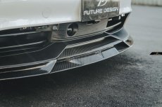 画像15: Porsche ポルシェ Taycan タイカン フロント リップスポイラー V2 本物Drycarbon ドライカーボン (15)
