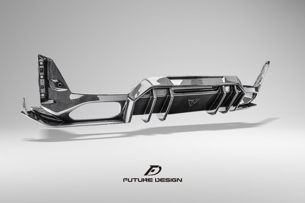 画像23: BMW 3シリーズ G20 G21 LCI 後期車 Mスポーツ M340i リアバンパー用 ディフューザー 本物DryCarbon ドライカーボン (23)