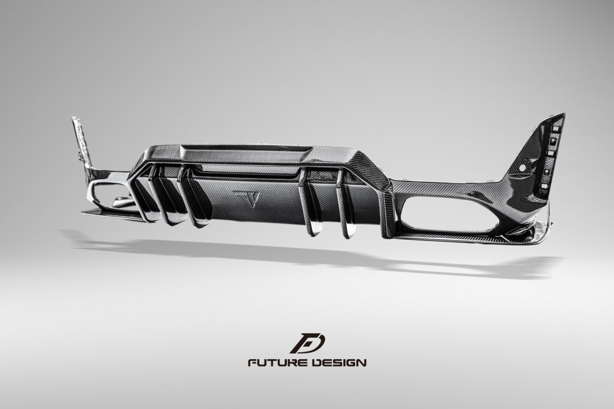 画像25: BMW 3シリーズ G20 G21 LCI 後期車 Mスポーツ M340i リアバンパー用 ディフューザー 本物DryCarbon ドライカーボン (25)