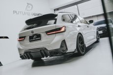 画像3: BMW 3シリーズ G21 LCI 後期車 Mスポーツ M340i リアバンパー用 ディフューザー 本物DryCarbon ドライカーボン (3)