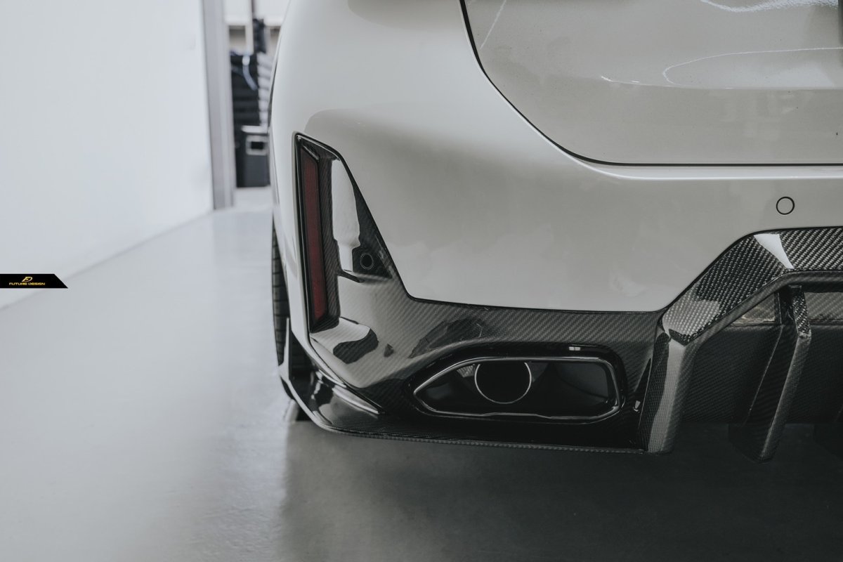 画像16: BMW 3シリーズ G20 G21 LCI 後期車 Mスポーツ M340i リアバンパー用 ディフューザー 本物DryCarbon ドライカーボン (16)