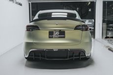 画像18: TESLA テスラ MODEL モデル Y トランク用 リアスポイラー 本物Drycarbon ドライカーボン (18)