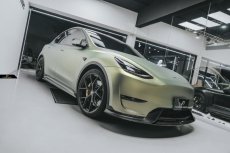 画像6: TESLA テスラ MODEL モデル Y サイドスカート 本物Drycarbon ドライカーボン (6)