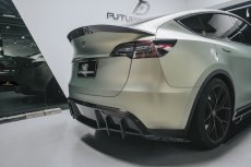 画像17: TESLA テスラ MODEL モデル Y トランク用 リアスポイラー 本物Drycarbon ドライカーボン (17)