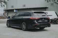 画像13: BENZ メルセデス・ベンツ C-Class W206 S206 サイドスカート 本物Drycarbon ドライカーボン (13)