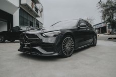 画像14: BENZ メルセデス・ベンツ C-Class W206 S206 サイドスカート 本物Drycarbon ドライカーボン (14)