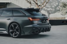 画像12: AUDI RS6 AVANT C8 アバント リア ルーフ スポイラー 本物DryCarbon ドライカーボン (12)