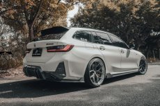 画像47: BMW 3シリーズ G21 LCI 後期車 Mスポーツ M340i リアバンパー用 ディフューザー 本物DryCarbon ドライカーボン (47)