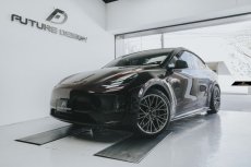 画像14: TESLA テスラ MODEL モデル Y サイドスカート 本物Drycarbon ドライカーボン (14)