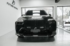 画像10: BMW Xシリーズ X7 G07 後期車 Mスポーツ フロントバンパー用リップスポイラー 本物DryCarbon ドライカーボン (10)