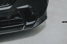 画像2: BMW Xシリーズ X7 G07 後期車 Mスポーツ フロントバンパー用リップスポイラー 本物DryCarbon ドライカーボン (2)