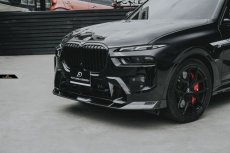 画像8: BMW Xシリーズ X7 G07 後期 Mスポーツ フロントバンパー用リップスポイラー 本物DryCarbon ドライカーボン (8)