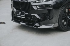 画像7: BMW Xシリーズ X7 G07 後期車 Mスポーツ フロントバンパー用リップスポイラー 本物DryCarbon ドライカーボン (7)