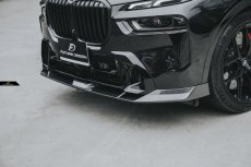 画像7: BMW Xシリーズ X7 G07 後期 Mスポーツ フロントバンパー用リップスポイラー 本物DryCarbon ドライカーボン (7)