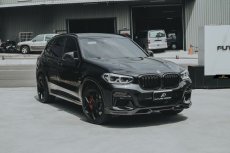 画像3: BMW Xシリーズ X3 G01 前期車 Mスポーツ フロントバンパー用リップスポイラー 本物DryCarbon ドライカーボン (3)