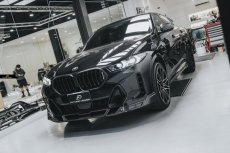 画像2: BMW Xシリーズ X6 G06 後期 Mスポーツ フロントバンパー用リップスポイラー 本物DryCarbon ドライカーボン (2)