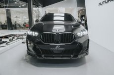画像9: BMW Xシリーズ X6 G06 後期 Mスポーツ フロントバンパー用リップスポイラー 本物DryCarbon ドライカーボン (9)