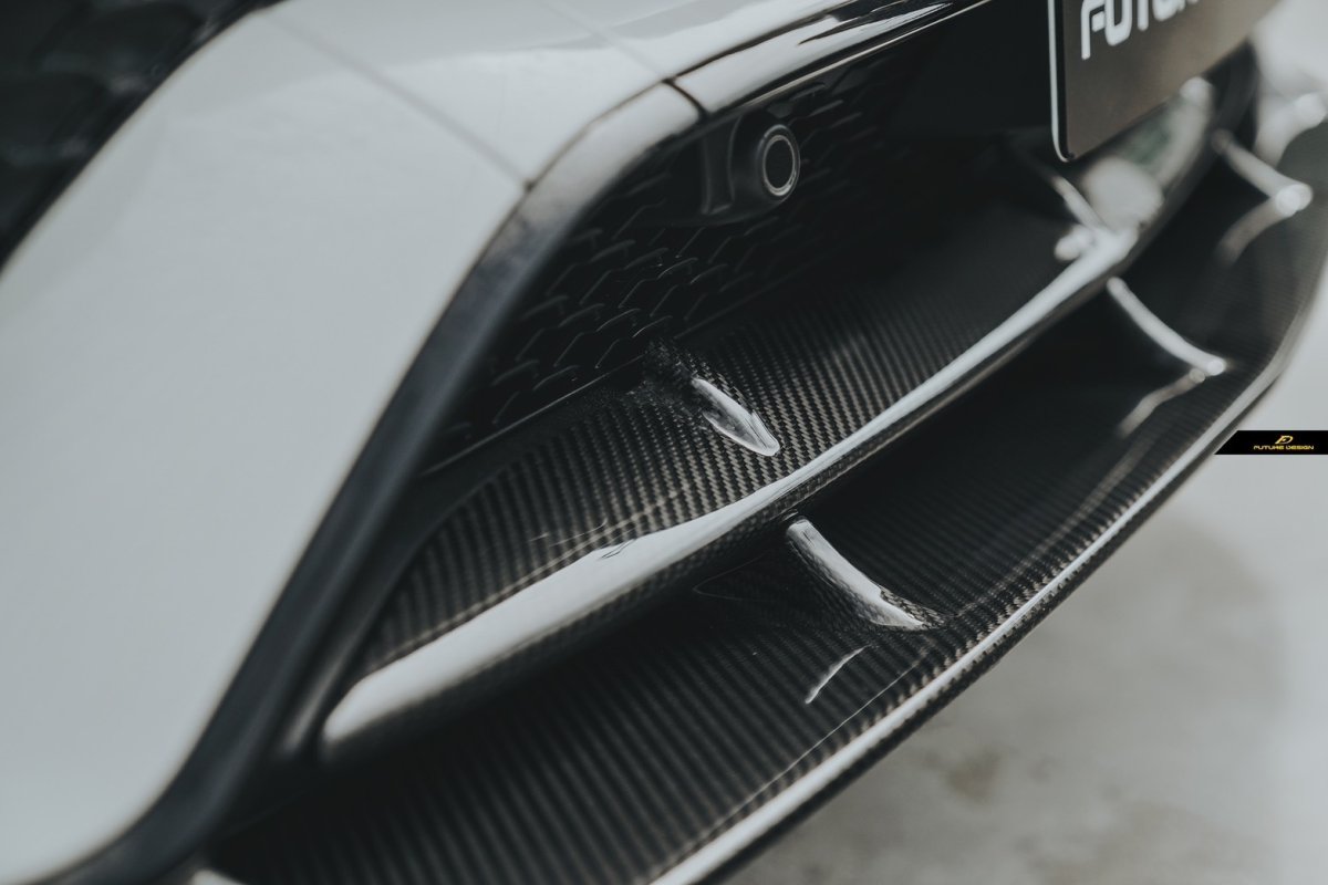 画像13: BENZ メルセデス・ベンツ GLE-Class C167 AMGフロントバンパー用リップスポイラー 本物DryCarbon ドライカーボン (13)