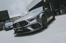 画像16: BENZ メルセデス・ベンツ A-Class W177 A45 フロント専用 リップスポイラー 本物Drycabon ドライカーボン AMG (16)