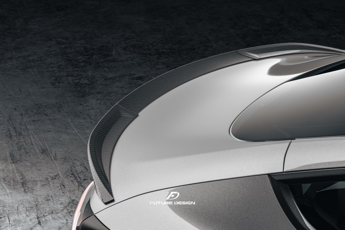 画像2: TESLA テスラ NEW MODEL 新型 モデル 3 トランク用 リアスポイラー 本物Drycarbon ドライカーボン (2)