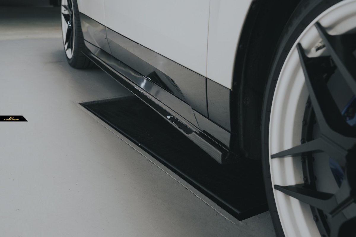画像19: BMW iXシリーズ i20 Mスポーツ M60 サイドスカート 本物DryCarbon ドライカーボン (19)