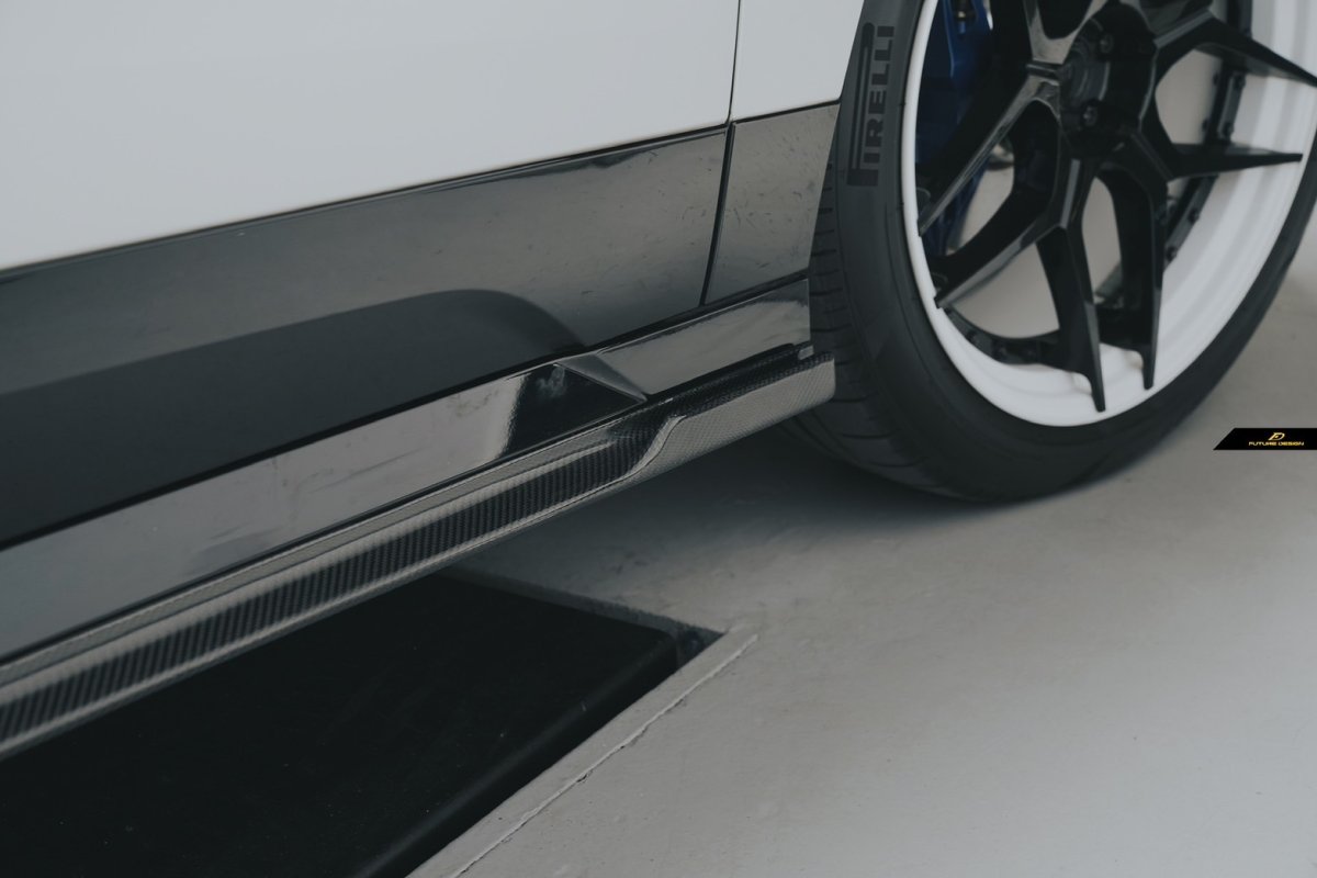 画像20: BMW iXシリーズ i20 Mスポーツ M60 サイドスカート 本物DryCarbon ドライカーボン (20)