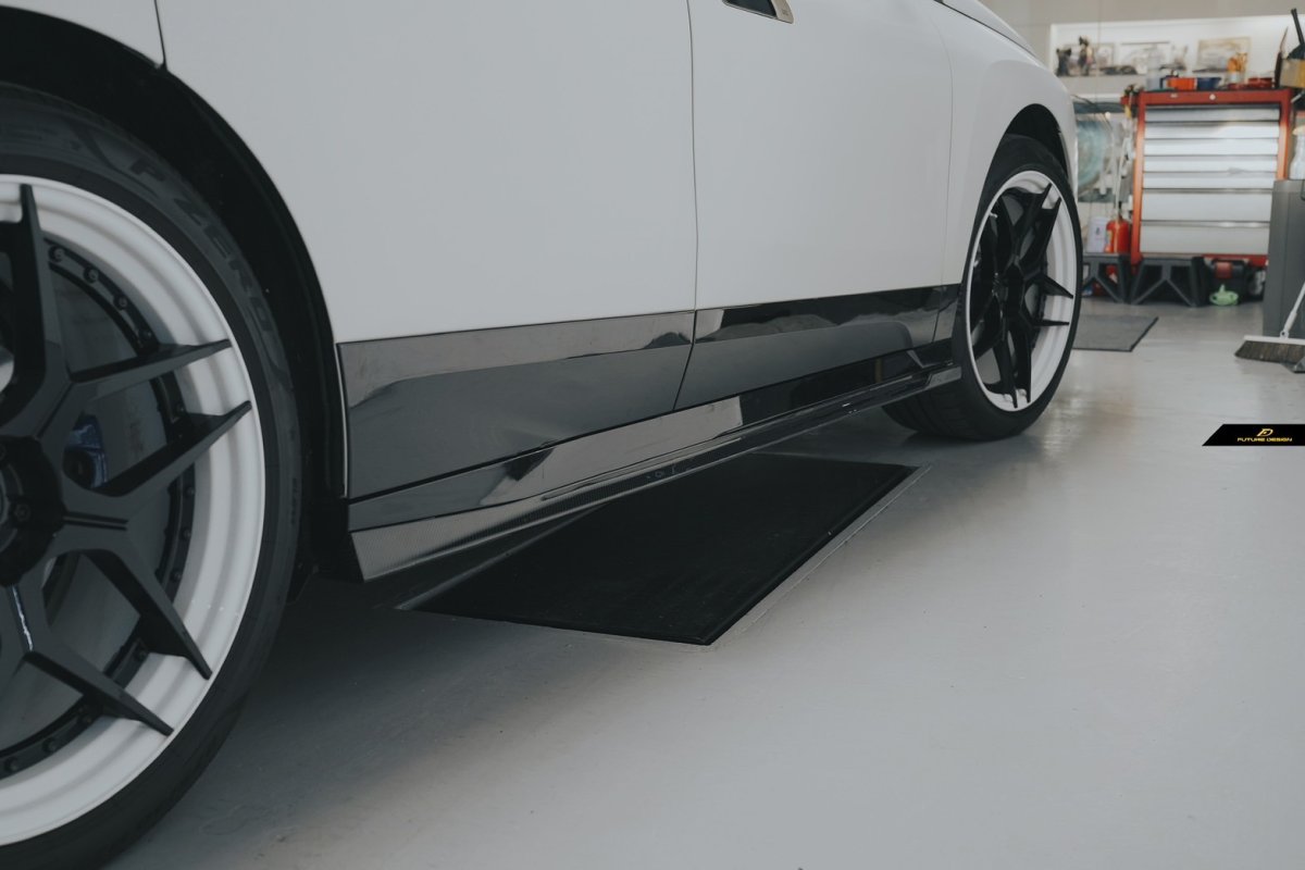 画像22: BMW iXシリーズ i20 Mスポーツ M60 サイドスカート 本物DryCarbon ドライカーボン (22)