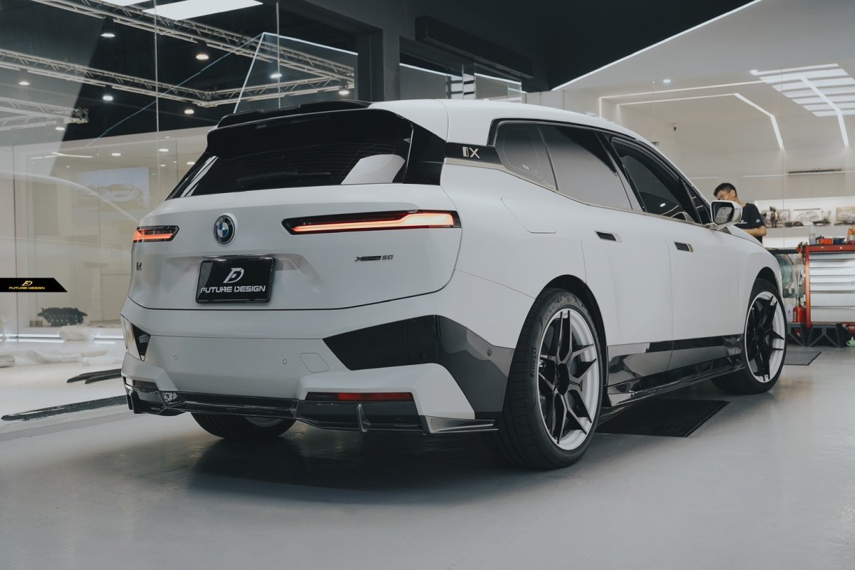 画像21: BMW iXシリーズ i20 Mスポーツ M60 サイドスカート 本物DryCarbon ドライカーボン (21)