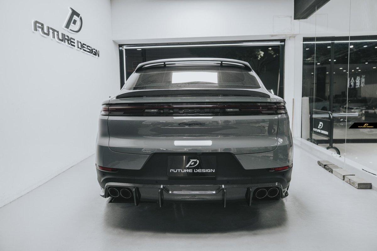 画像9:  PORSCHE ポルシェ Cayenne カイエン Coupe クーペ E3 9Y0 GT リアスポイラー 本物DryCarbon ドライカーボン (9)