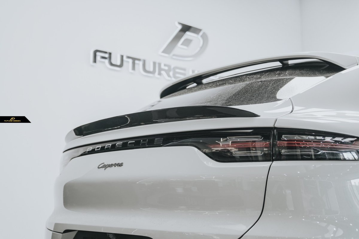 画像10:  PORSCHE ポルシェ Cayenne カイエン Coupe クーペ E3 9Y0 GT リアスポイラー 本物DryCarbon ドライカーボン (10)