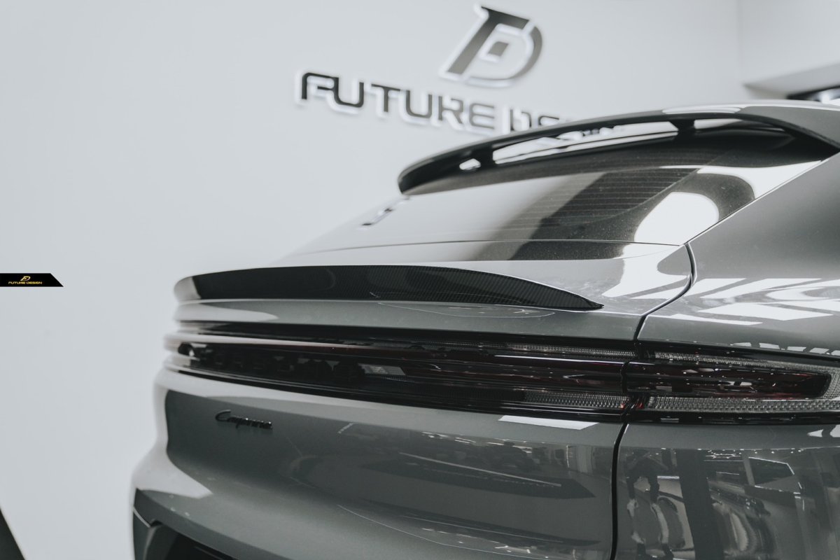 画像8:  PORSCHE ポルシェ Cayenne カイエン Coupe クーペ E3 9Y0 GT リアスポイラー 本物DryCarbon ドライカーボン (8)