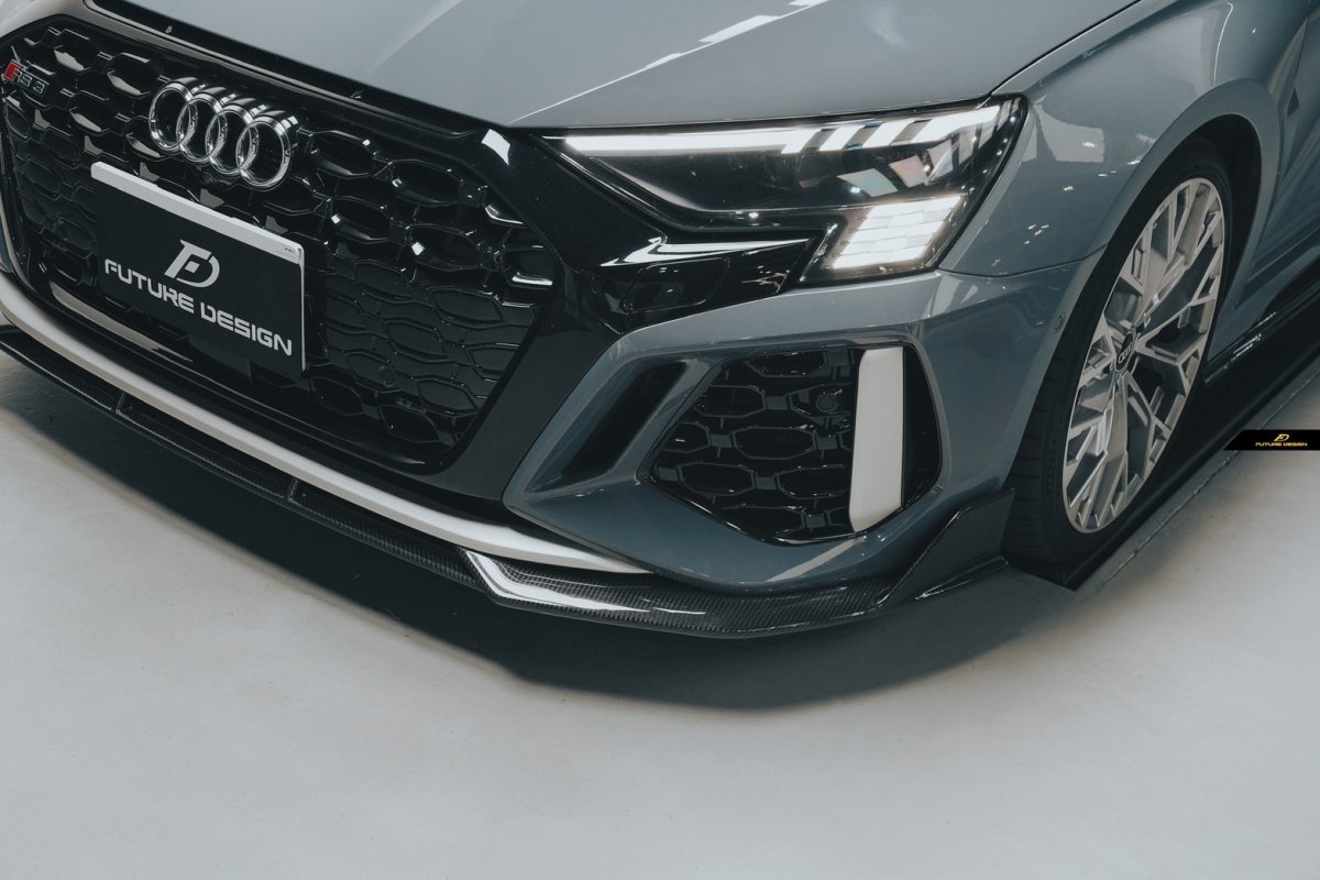 画像8: AUDI RS3 SportBack スポーツバック 8Y フロント リップスポイラー 本物DryCarbon ドライカーボン (8)