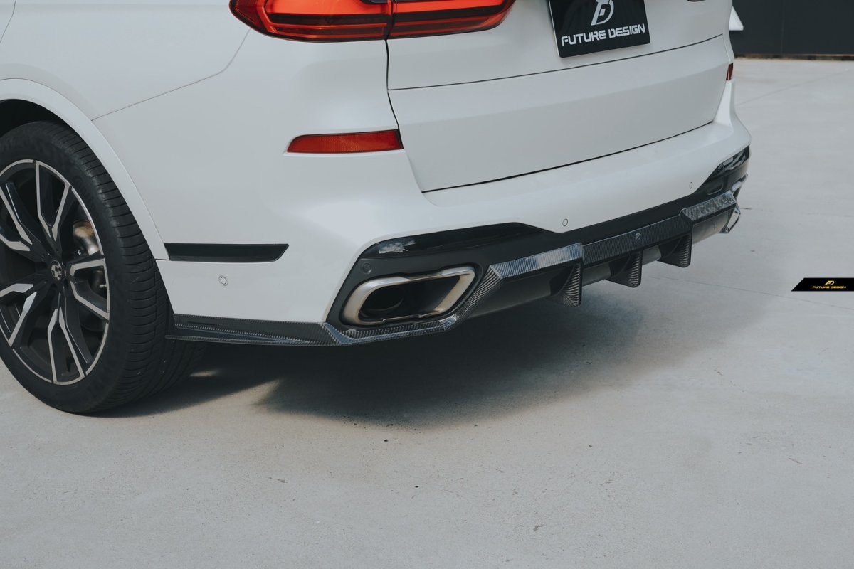 画像21: BMW Xシリーズ X7 G07 Mスポーツ リア ディフューザー 本物DryCarbon ドライカーボン (21)