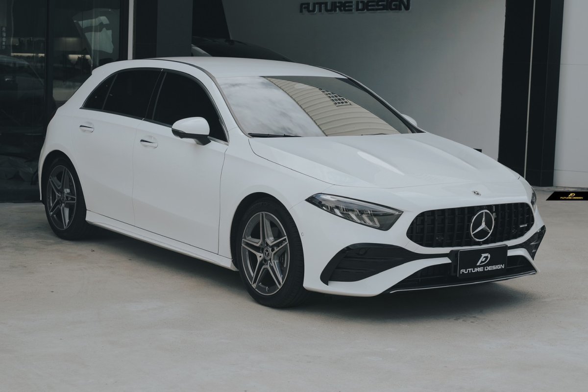 画像5: BENZ メルセデス・ベンツ A-Class W177 後期 パナメリカーナ グリル GTグリル A180 A200 A35 A45 AMG ブラック仕様 スポーツ (5)