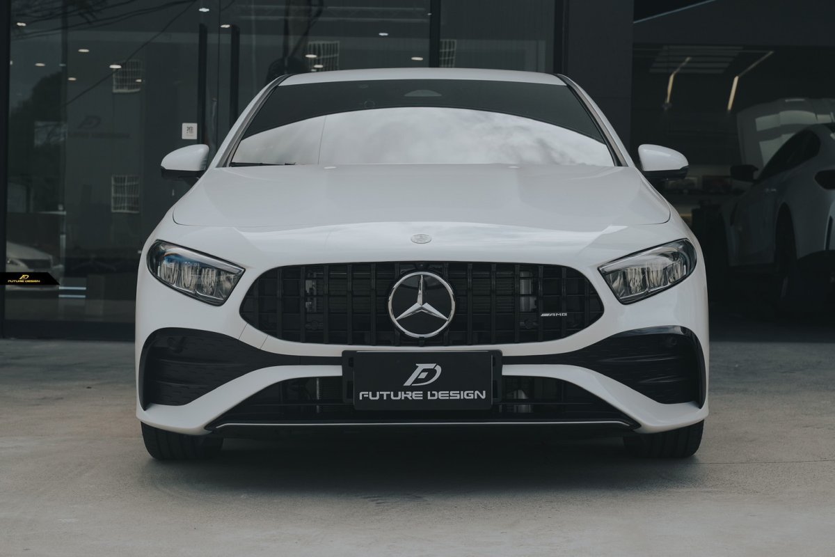 画像8: BENZ メルセデス・ベンツ A-Class W177 後期 パナメリカーナ グリル GTグリル A180 A200 A35 A45 AMG ブラック仕様 スポーツ (8)