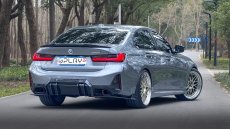 画像49: BMW 3シリーズ G20 G21 LCI 後期車 Mスポーツ M340i リアバンパー用 ディフューザー 本物DryCarbon ドライカーボン (49)