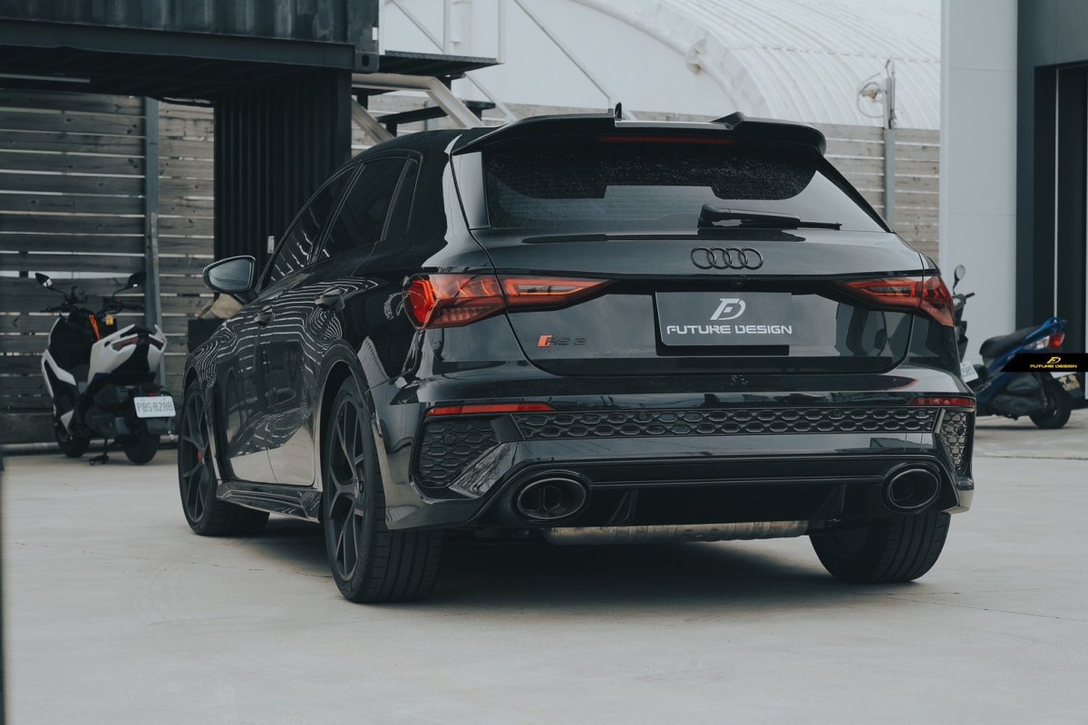 画像17: AUDI RS3 SportBack スポーツバック 8Y リア ルーフスポイラー 本物DryCarbon ドライカーボン (17)