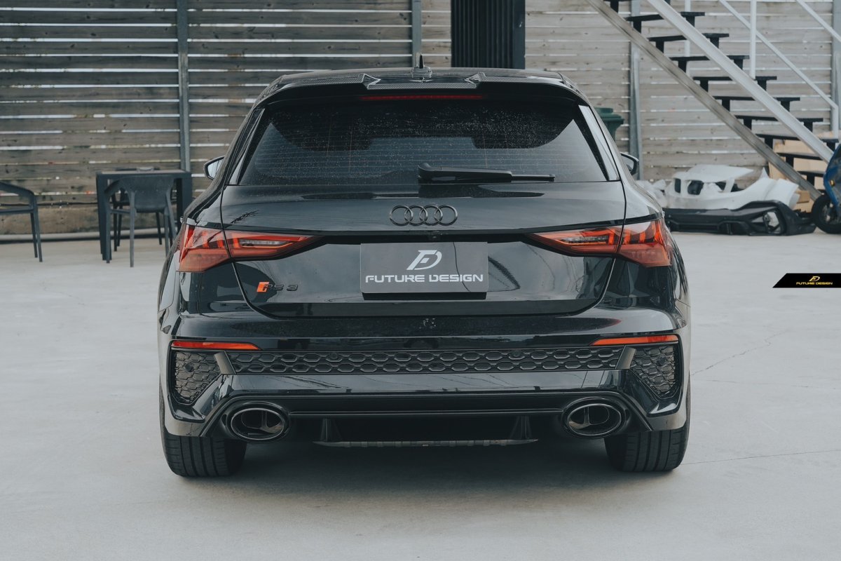 画像18: AUDI RS3 SportBack スポーツバック 8Y リア ルーフスポイラー 本物DryCarbon ドライカーボン (18)