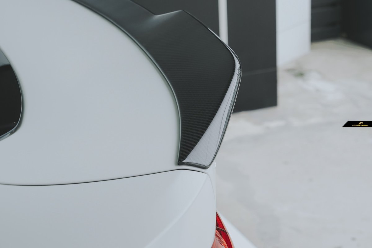 画像10: BMW 4シリーズ i4 トランク リアスポイラー 本物DryCarbon ドライカーボン (10)