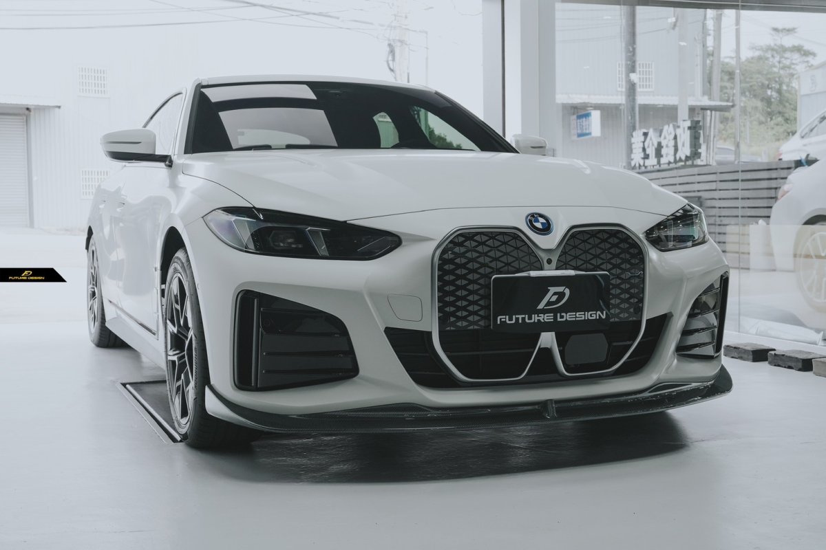 画像16: BMW 4シリーズ i4 M50 Mスポーツ フロント用 リップスポイラー 本物DryCarbon ドライカーボン (16)